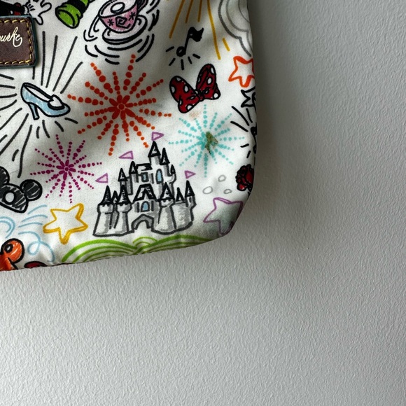 Dooney and Bourke Disney Parks White Sketch Character Cross Body Purse - Picture 7 of 16